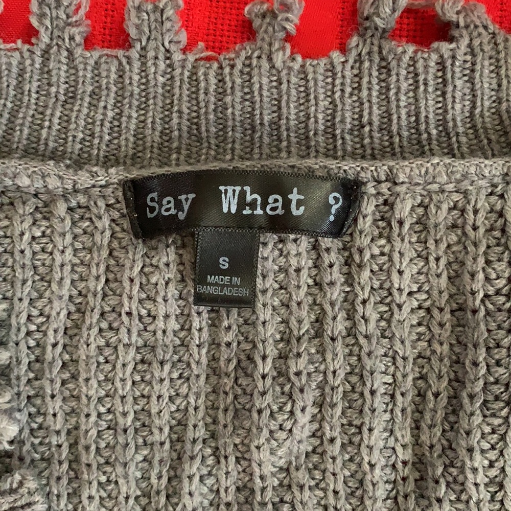 Timberwolf Frayed Sweater - Picture 2 of 7